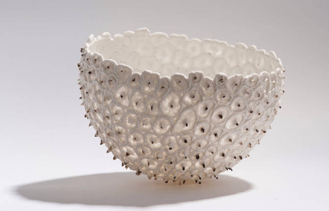 Porcelain Bowls Made with Balloons