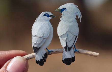 Miniature Watercolored Birds