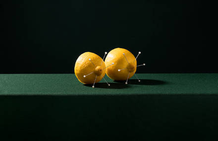 Quirky Combination of Acupuncture and Fruit