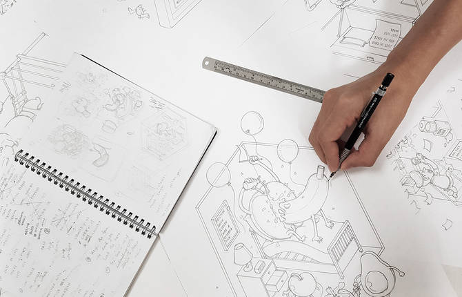 In the Detailed Drawings Universe of Big Mouth