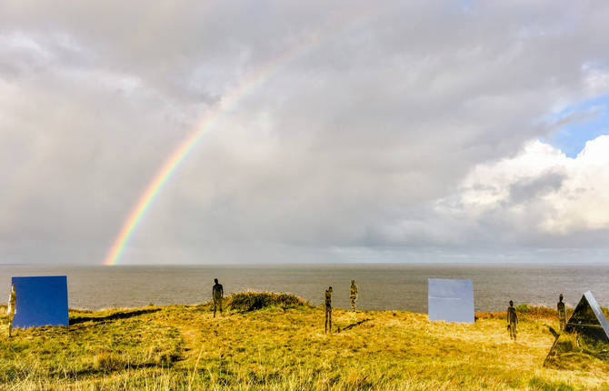 Magic Mirrored Sculptures Into Nature