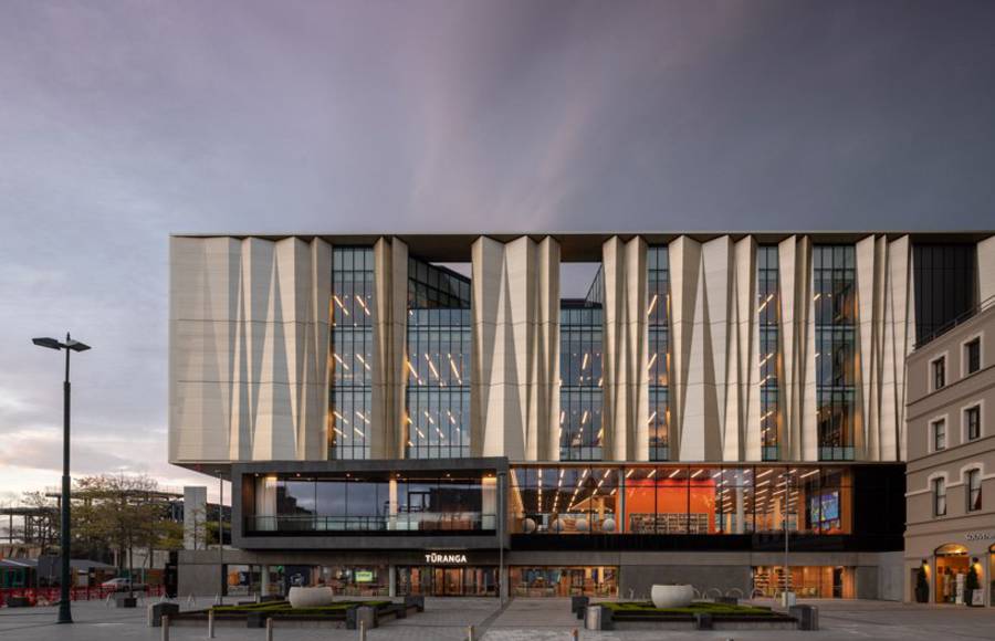 Beautiful Library Against Earthquakes in Christchurch