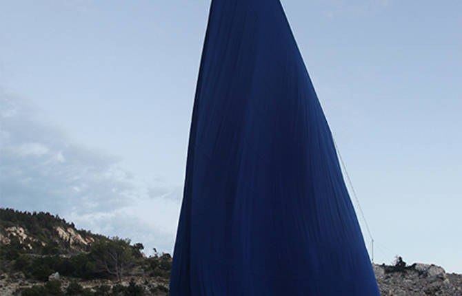 Beautiful Textile Installation Above the Sea