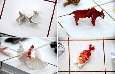 Folding Paper as a Tip becomes Art