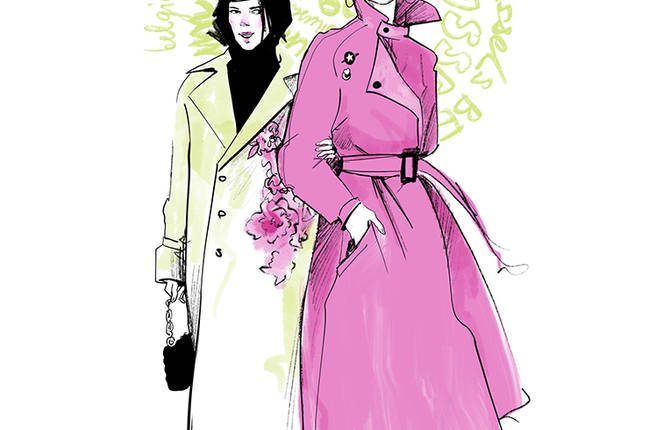 Delightful Illustrations of Fashionable Couples