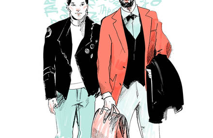 Delightful Illustrations of Fashionable Couples