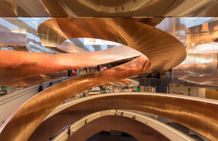 A Twisting Copper Stair