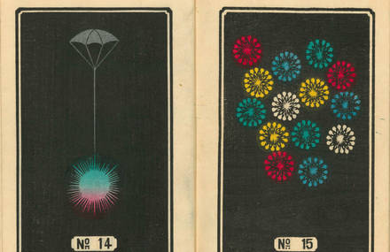 Japanese Illustrations of Fireworks