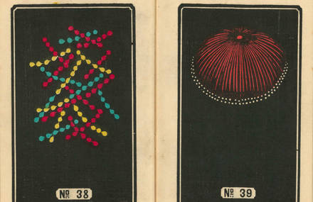 Japanese Illustrations of Fireworks