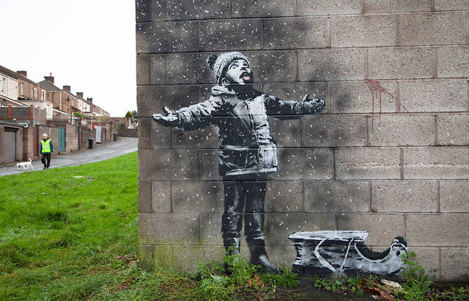 New Banksy Artwork in Port Talbot