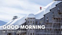 Extreme Rooftop Skiing by Richard Permin