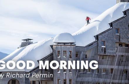 Extreme Rooftop Skiing by Richard Permin