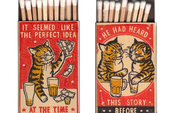 Secret Cats’ Life on Matchboxes