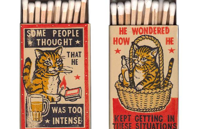 Secret Cats’ Life on Matchboxes