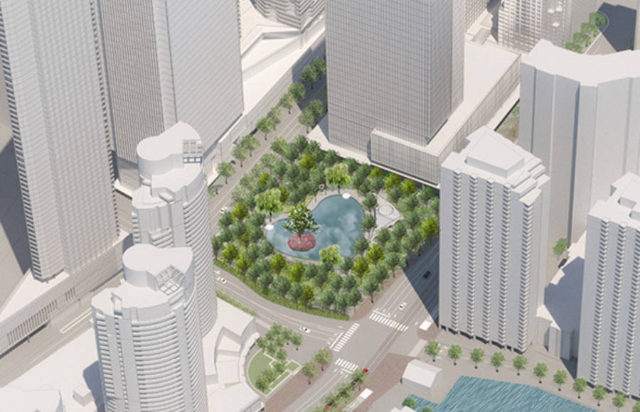 A Love Park in Toronto Waterfront