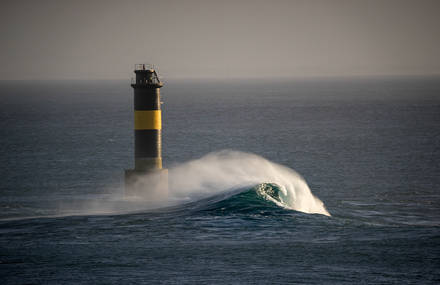 An Island Guarded By Lighthouses By Fritz Widmer