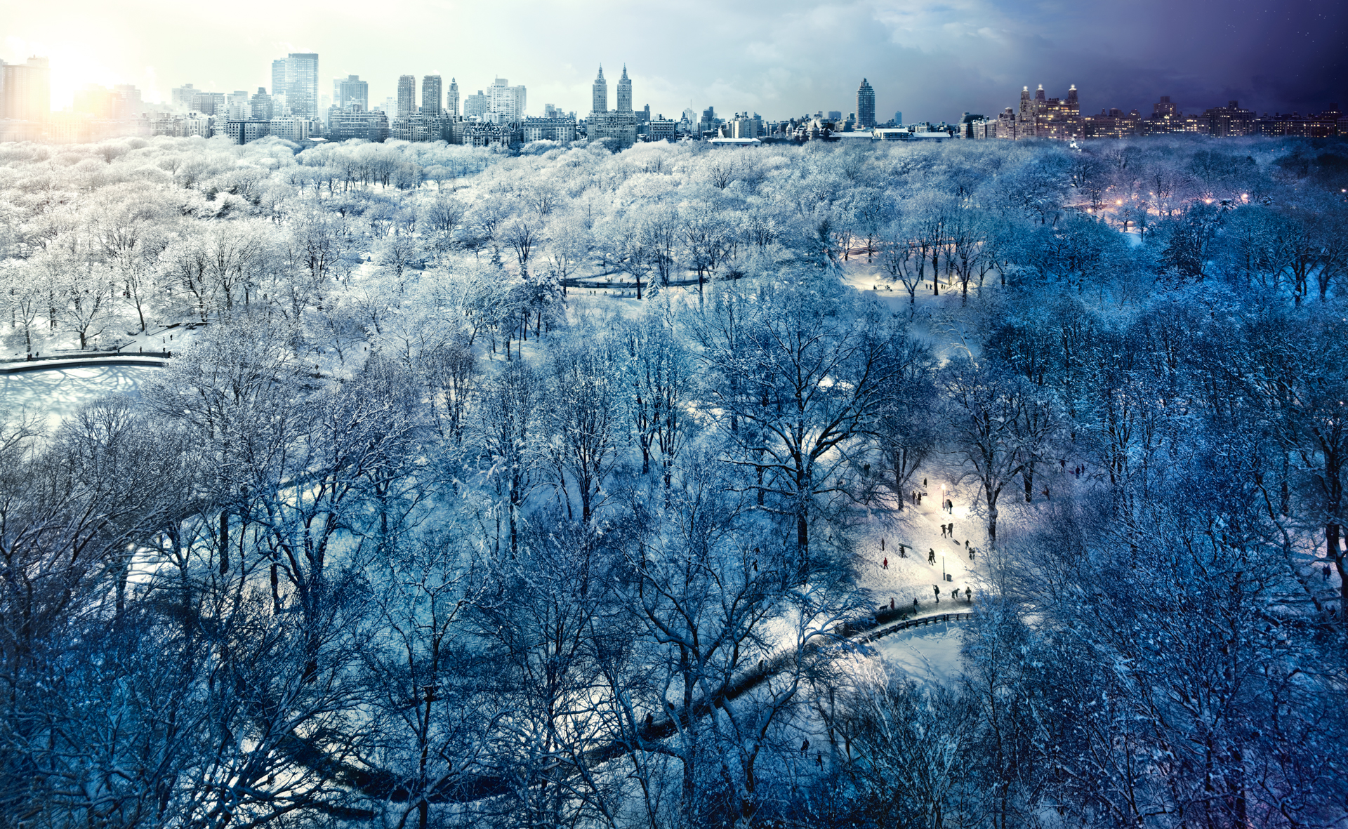 Central Park Snow, NYC, Day to Night™, 2010