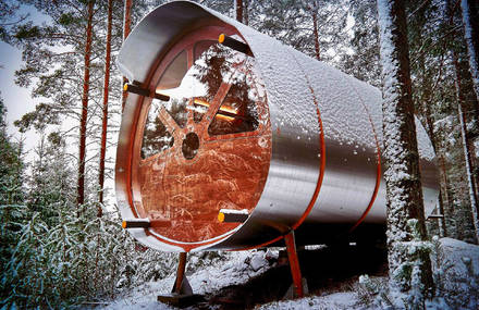 Aerospace-Inspired Fuselage Wilderness Cabin