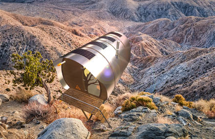 Aerospace-Inspired Fuselage Wilderness Cabin