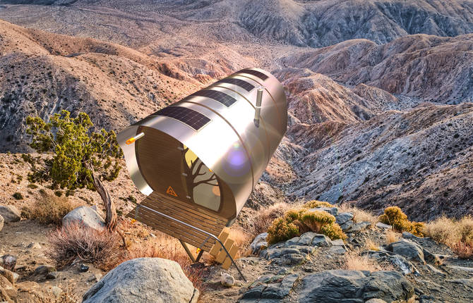 Aerospace-Inspired Fuselage Wilderness Cabin