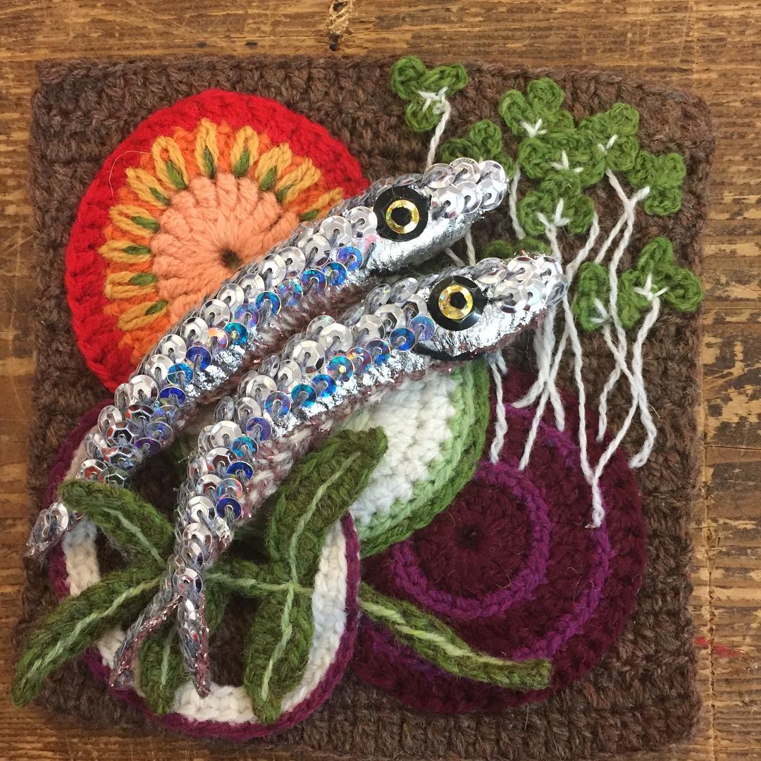 kate jenkins crocheted seafood 4