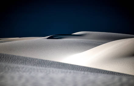 All-White Landscape of New Mexico