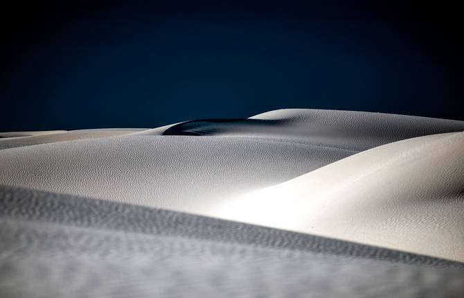 All-White Landscape of New Mexico