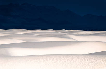 All-White Landscape of New Mexico