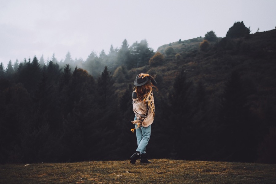 Young Woman in a Nature Setting