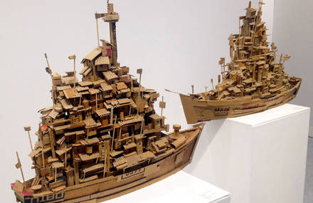 Gigantic Cardboard Sculptures