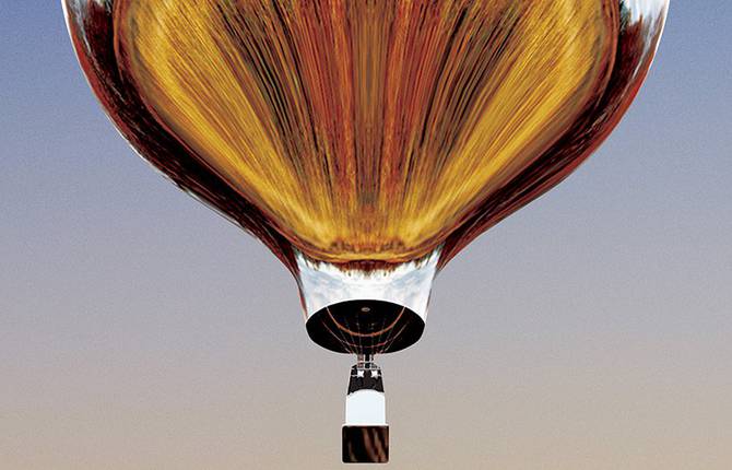 A Mirrored Giant Balloon in the Sky of Massachussetts