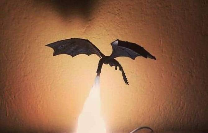 A 3D Printed Dragon Lamp Inspired by Game of Thrones