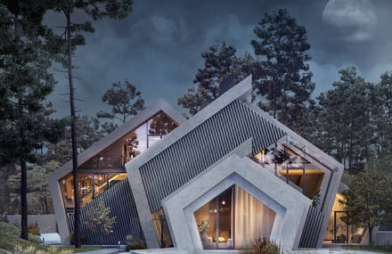 Impressive Pentahouse Made of Concrete