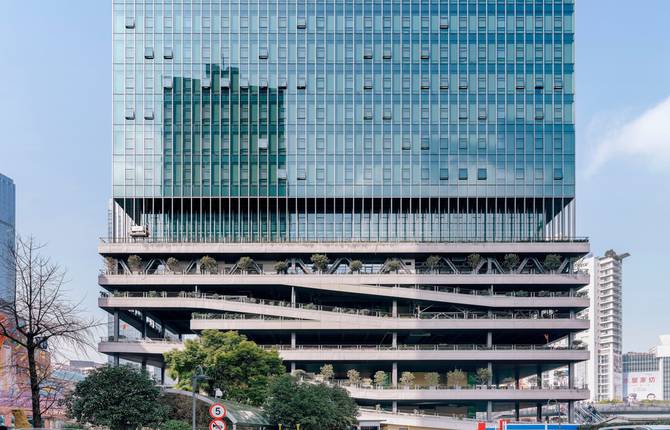 Splendid T20 Building in Crowded Shanghai