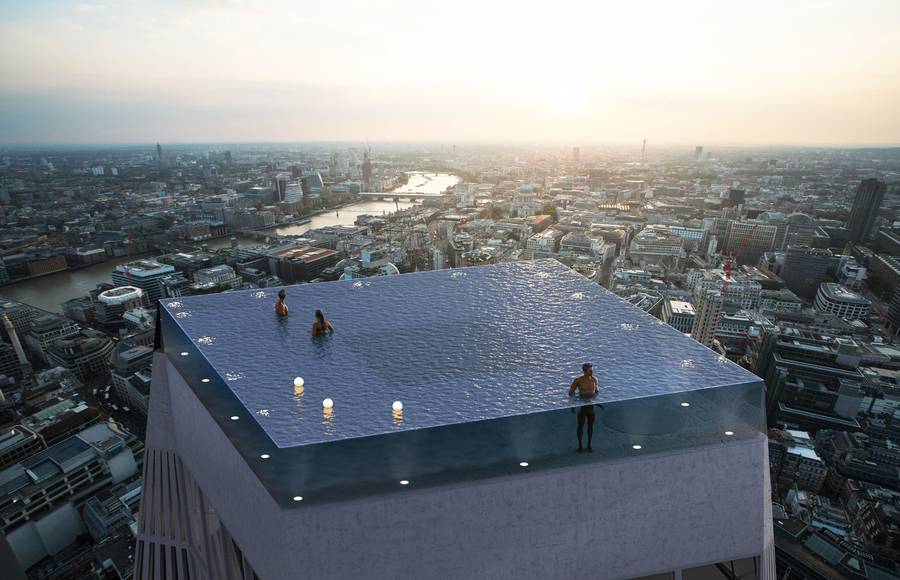 Infinity Pool on Top of a Skyscraper in London