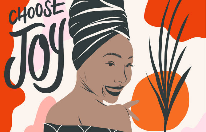 Powerful Feminist Lettering on Colorful Illustrations of Women