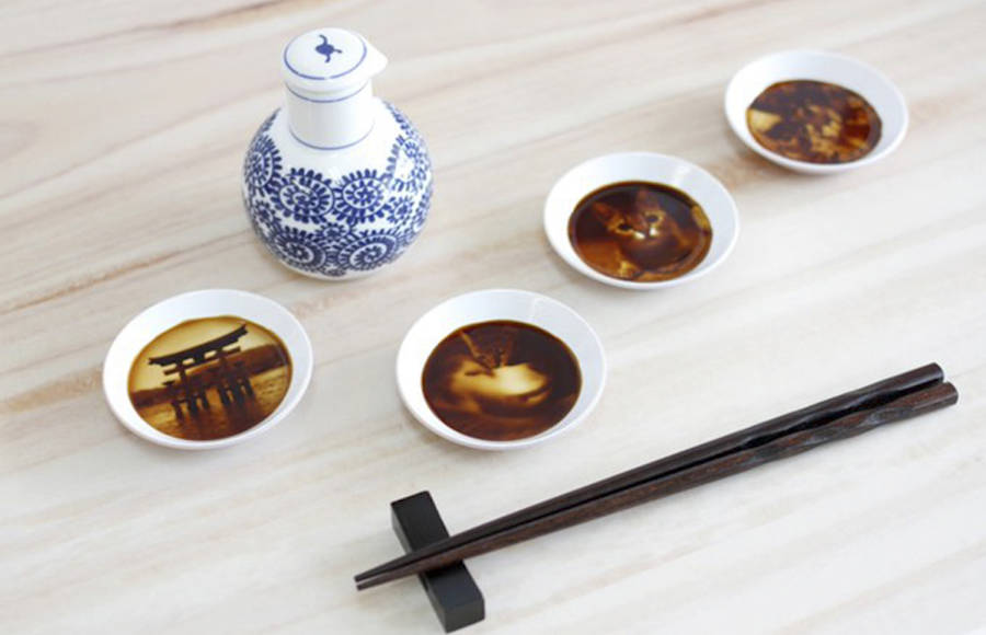 Soja Sauce Cups that Unveil Beautiful Draws