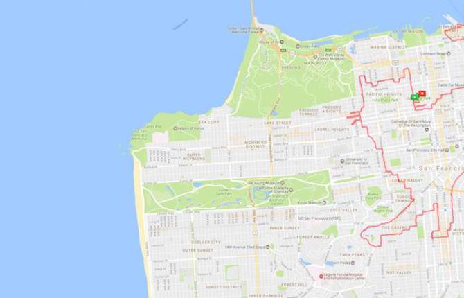 A Marathoner Draws Stuff by Running in San Francisco