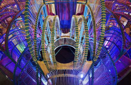 Pamela Tan’s New Colorful Strings Installation