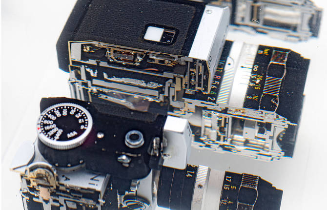 Dissected Vintage Cameras by Fabian Oefner