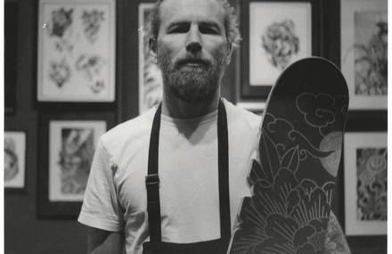 Portraits of French Tattoo Artists with Skateboards