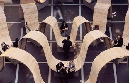 Awesome Curved Installation at London Design Festival