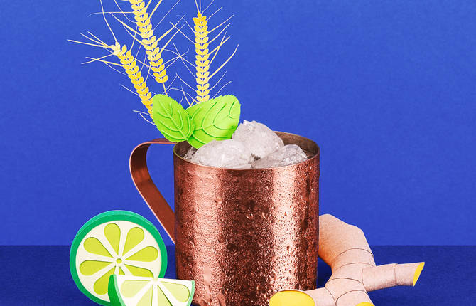 Refreshing Cocktails Made Out of Paper