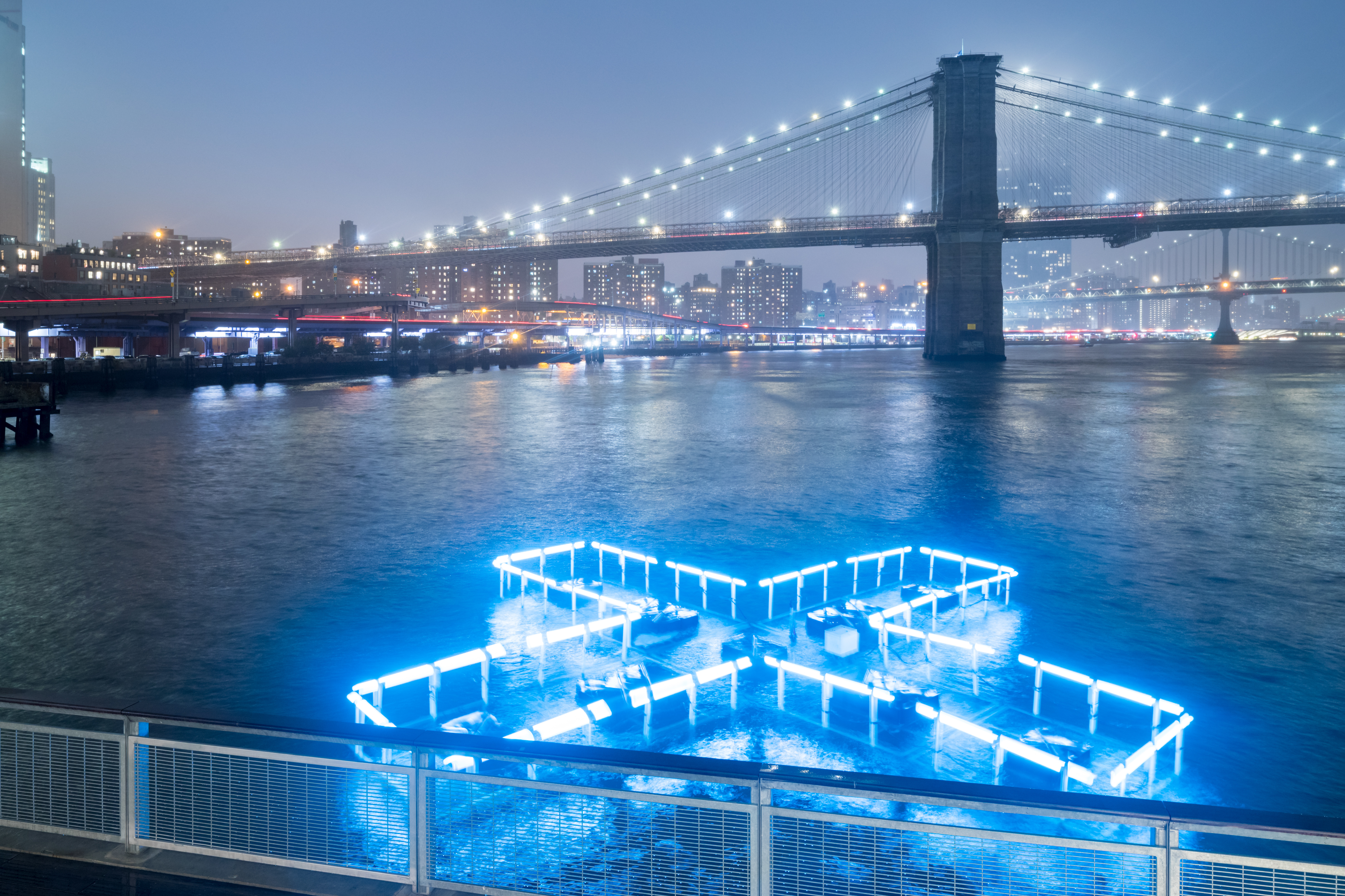 2_+ POOL Light. Designed by PLAYLAB, INC. and Family New York in collaboration with Floating Point. Photo by Iwan Baan