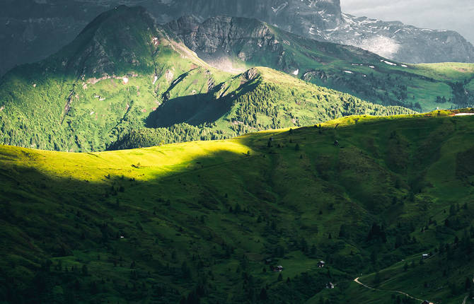 Amazing Light in the Beautiful Dolomites