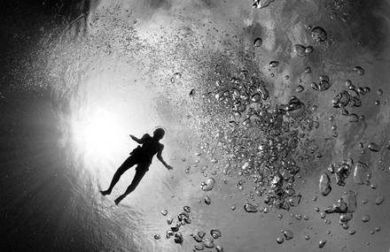 Kids Playing Underwater