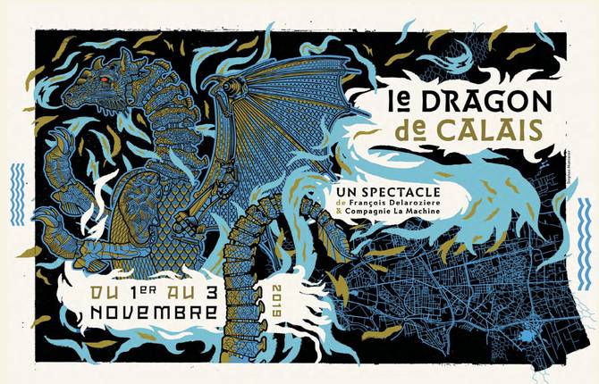 A Gigantic Dragon Wandering in Calais