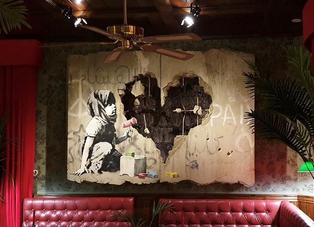 Banksy Painting Piano Bar