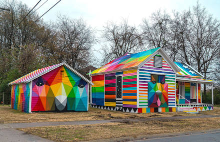 Old House Converted into Beautiful Urban Art