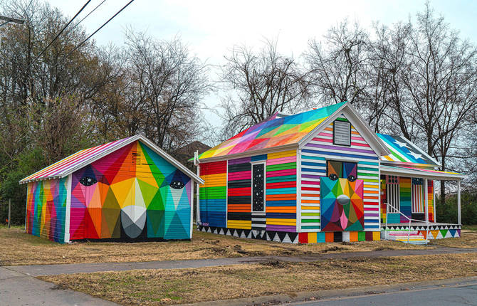 Old House Converted into Beautiful Urban Art